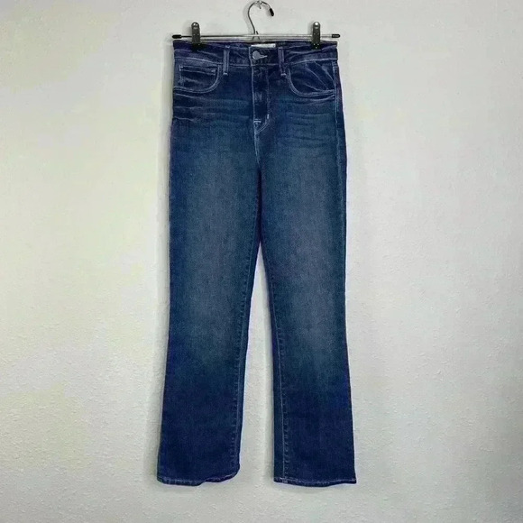 L’AGENCE Nadia High Rise Cropped Straight Leg Jeans in Manchester - Size 25 - Picture 1 of 9